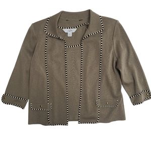 Ming Wang 2 piece top cardigan set size Medium